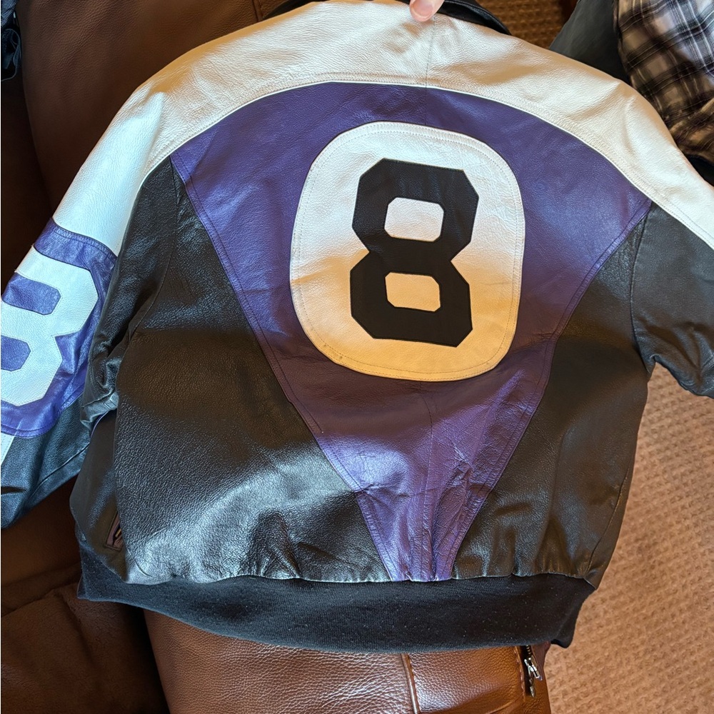 Michael Hoban WHEREMI Classic Vintage Leather “8 Ball” Jacket
